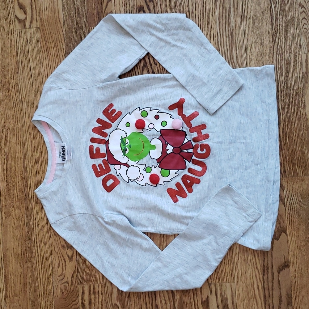 (L) Illumination Dr. Seuss' The Grinch Youth "Define Naughty" Long Sleeve Tee
